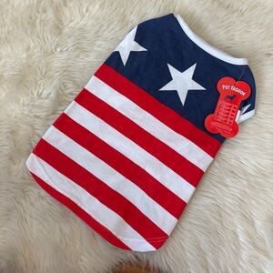 Stars and Stripes Dog Tank Top Shirt